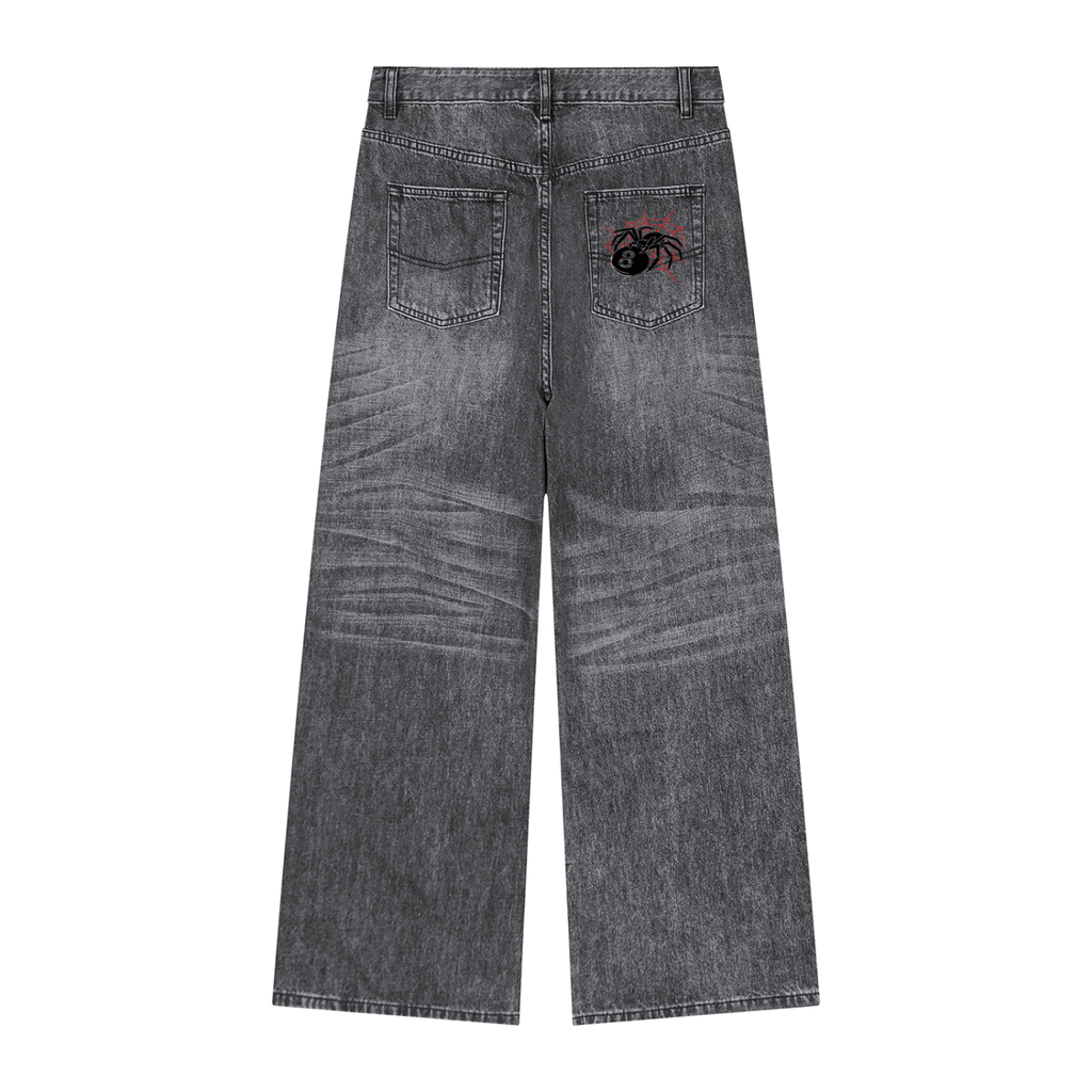 Vintage Wash Denim Jeans