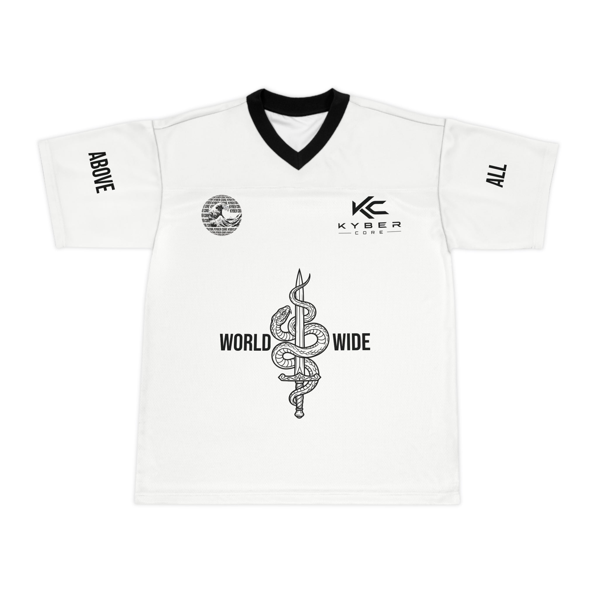 Worldwide Snake Caduceus Football Jersey — Number 10 Soccer Shirt