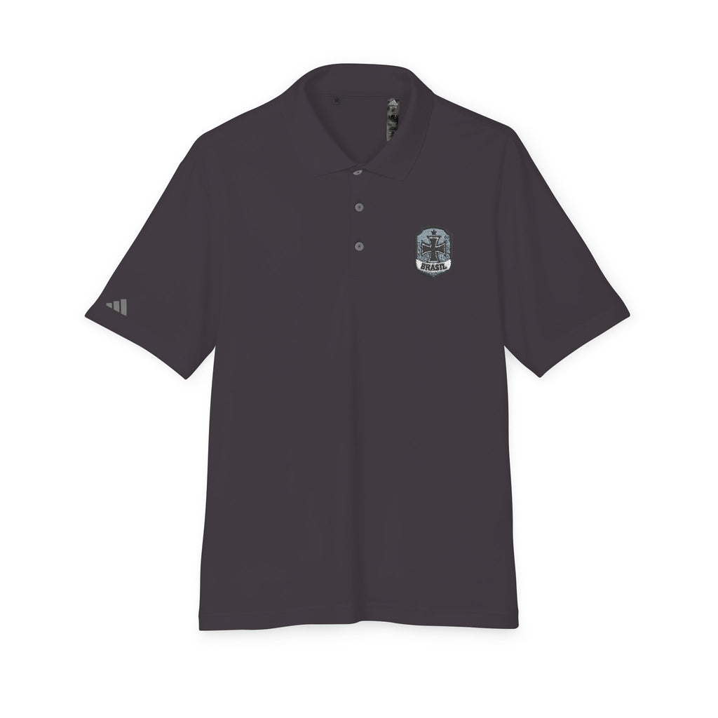 Emblem Performance Polo Shirt — Classic Crest Chest Logo