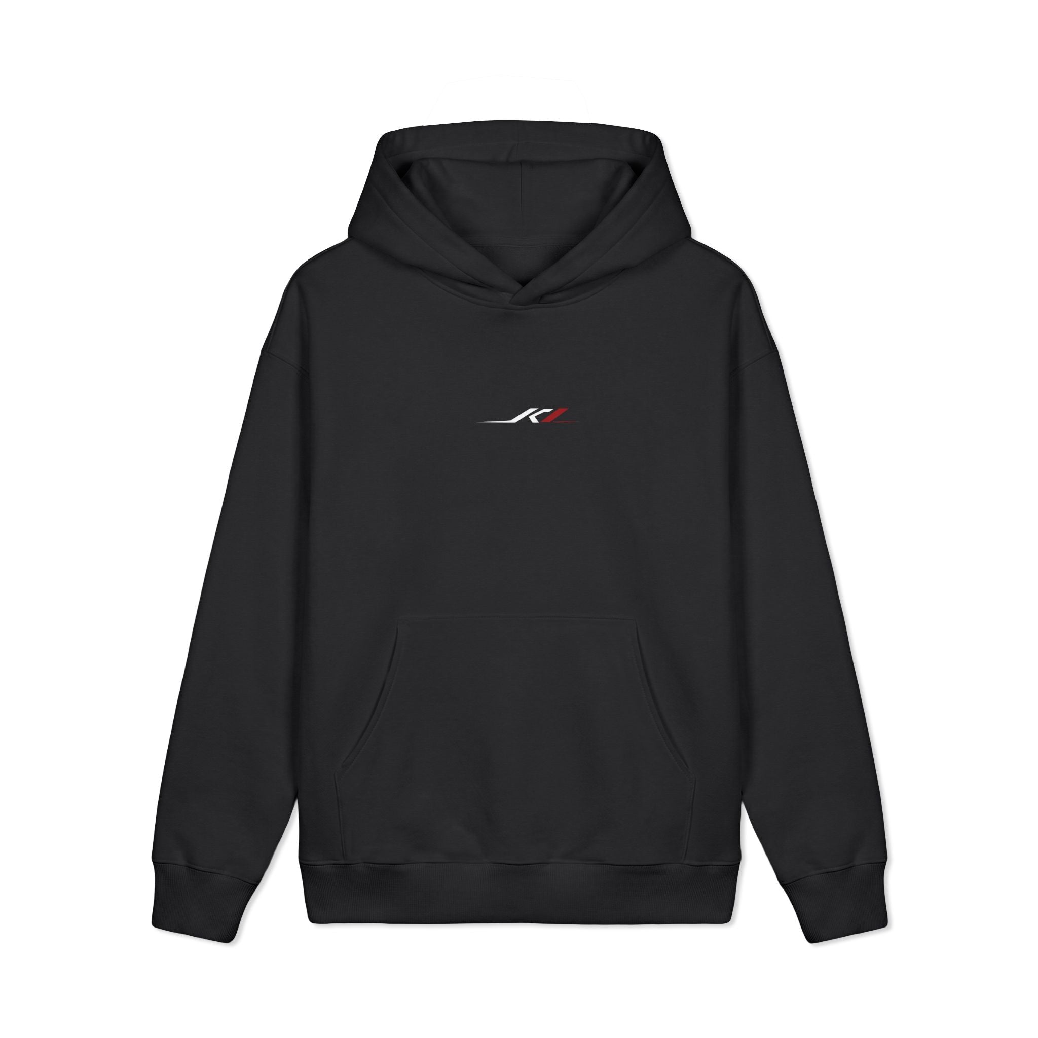 Serpent & Rose Heavyweight Hoodie — Minimal Snake & Butterfly Back Graphic
