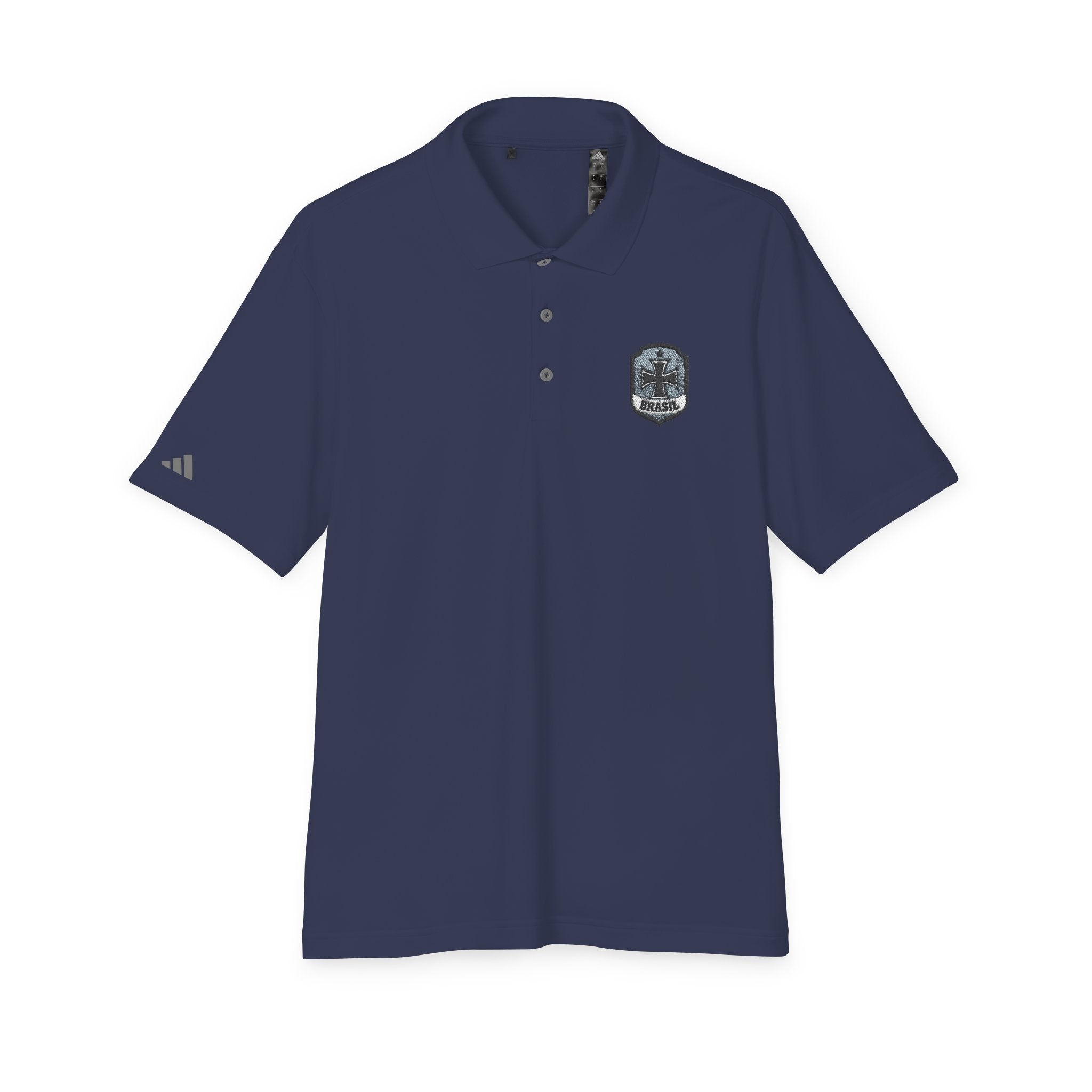 Emblem Performance Polo Shirt — Classic Crest Chest Logo