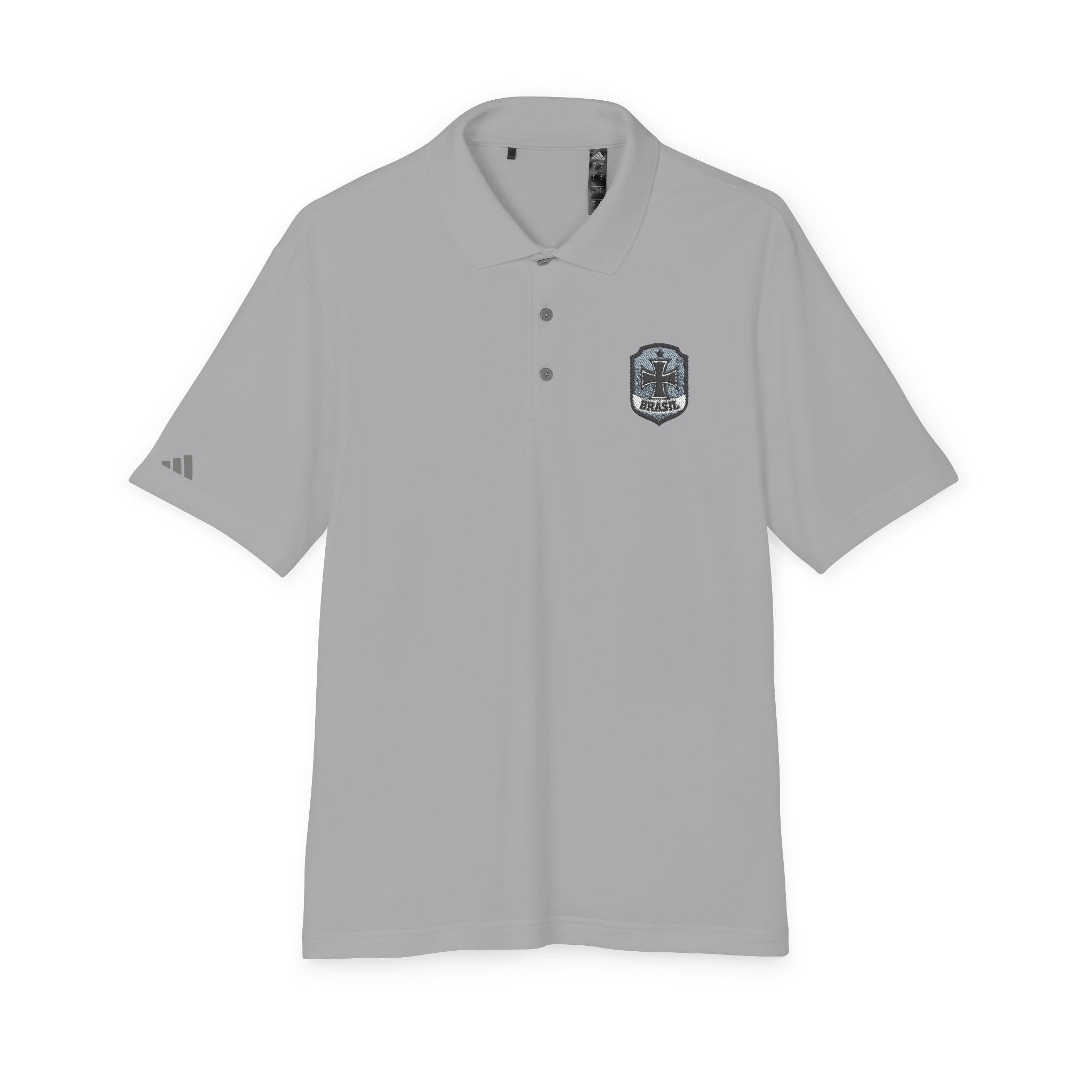 Emblem Performance Polo Shirt — Classic Crest Chest Logo