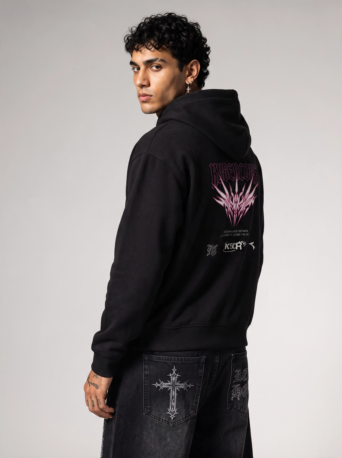 Essential Oversized Boxy Fit Fleece Hoodie