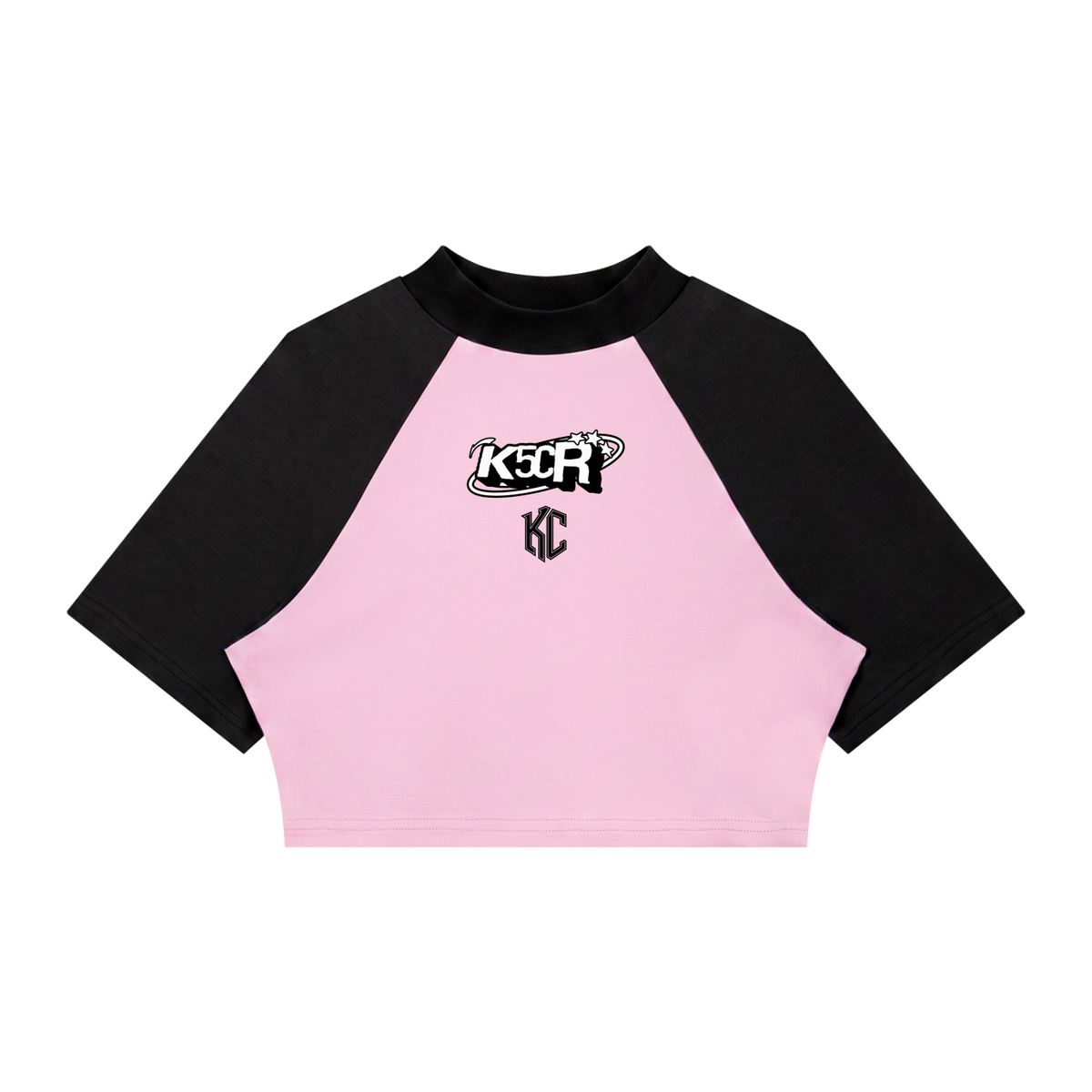 Color Block Crop Tee