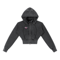 Vintage Crop Fleece Hoodie