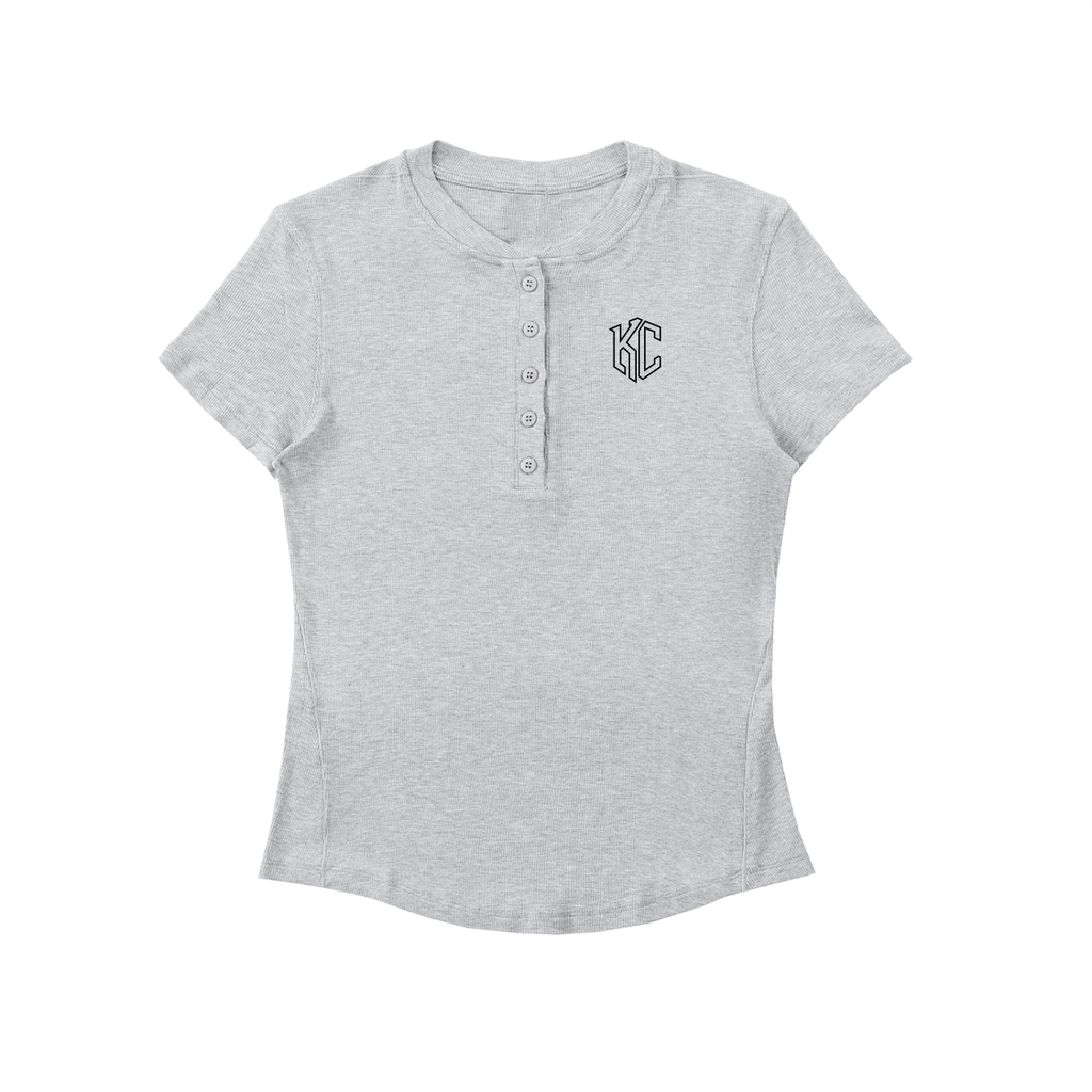 Modal Henley Crop Top