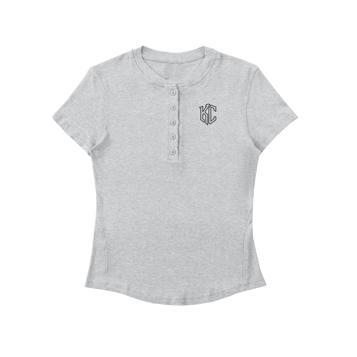 Modal Henley Crop Top