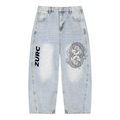 Men's Vintage Wash Barrel Leg Jeans