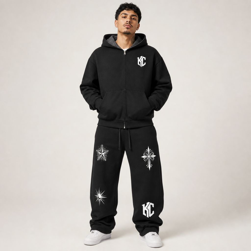 Plaid Waistband Barrel Sweatpants