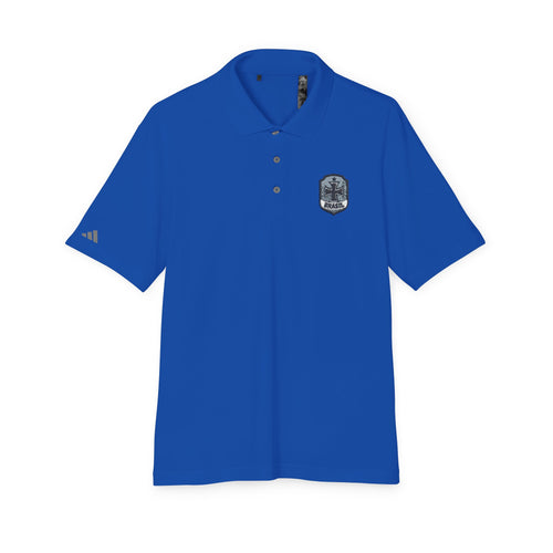Emblem Performance Polo Shirt — Classic Crest Chest Logo
