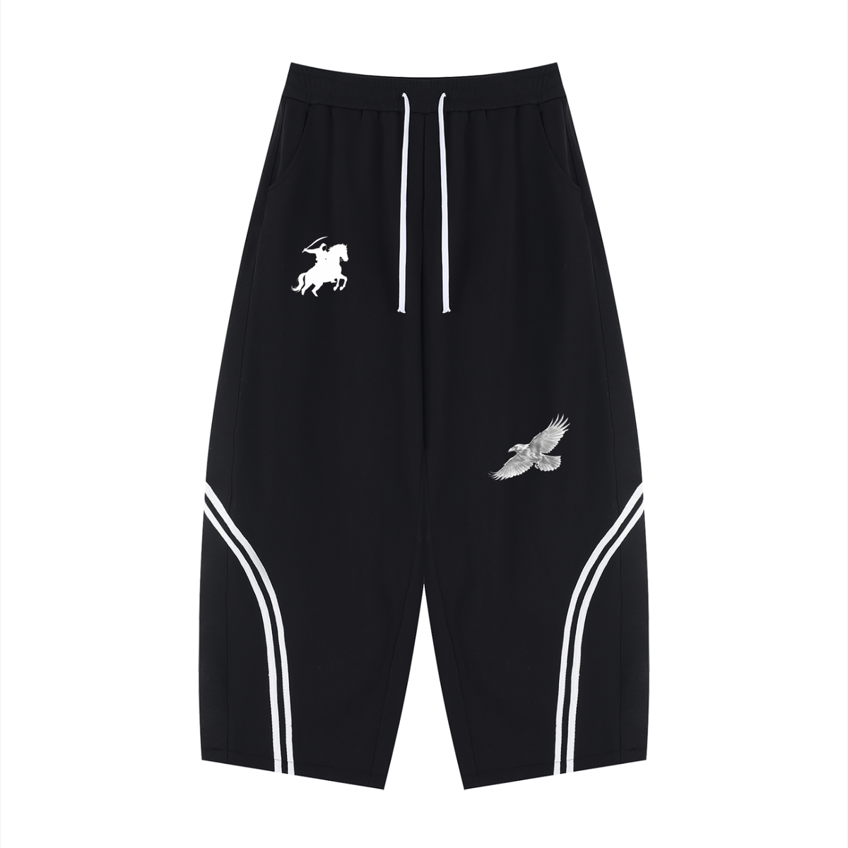 Wide Leg Piping Sweatpants