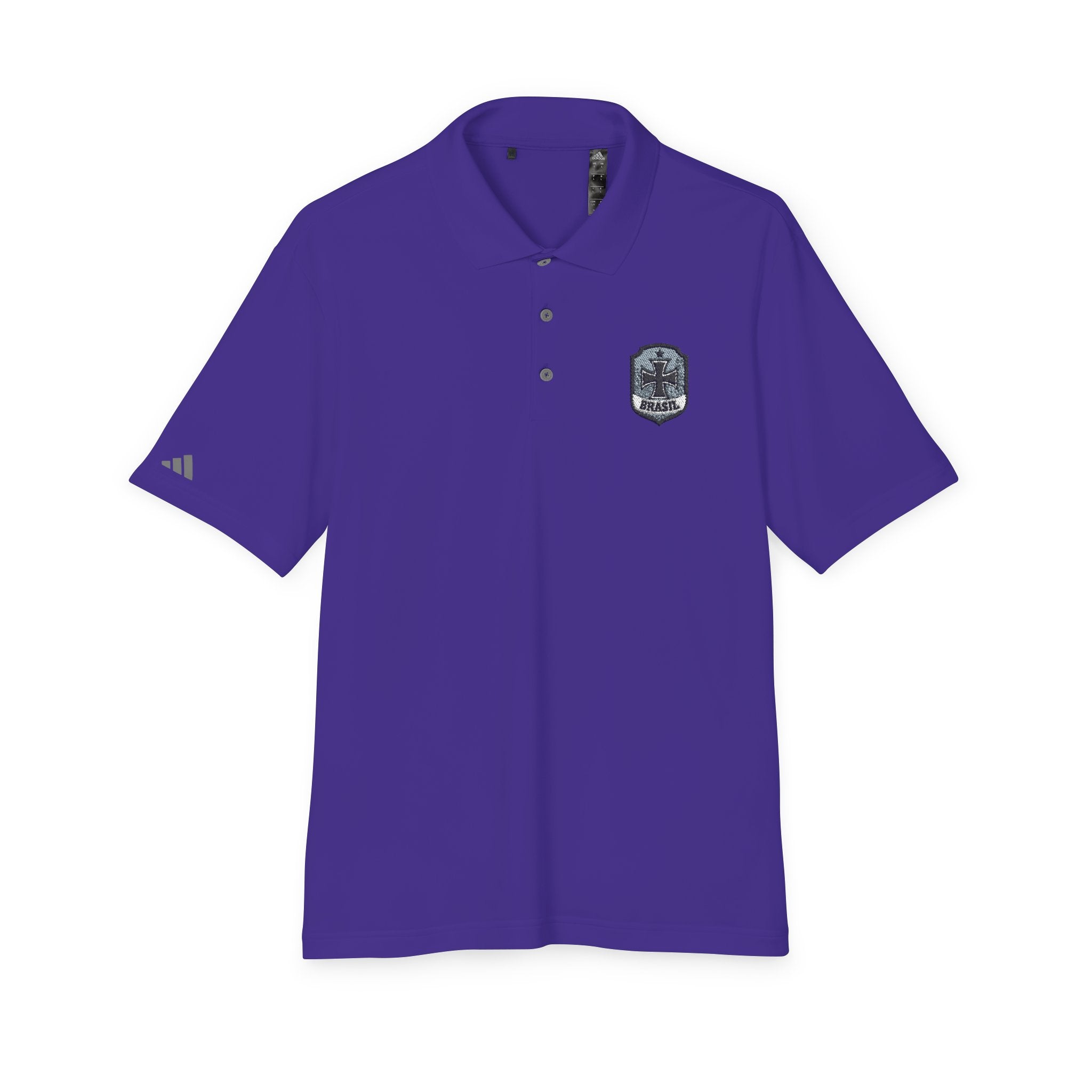 Emblem Performance Polo Shirt — Classic Crest Chest Logo