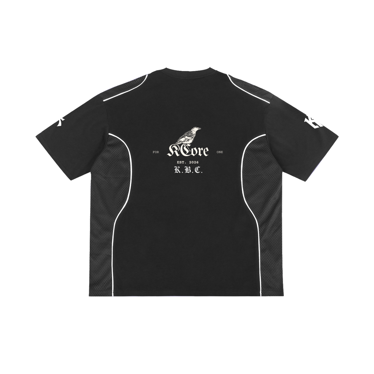 Contrast Piped Panel T-Shirt
