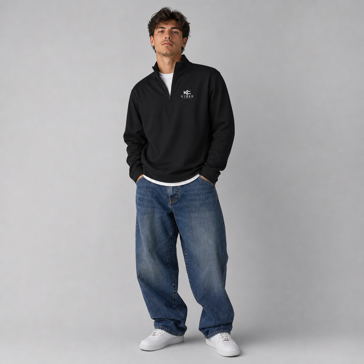 Kyber Core Quarter-Zip Pullover — Est. 2026 Logo Performance Pullover