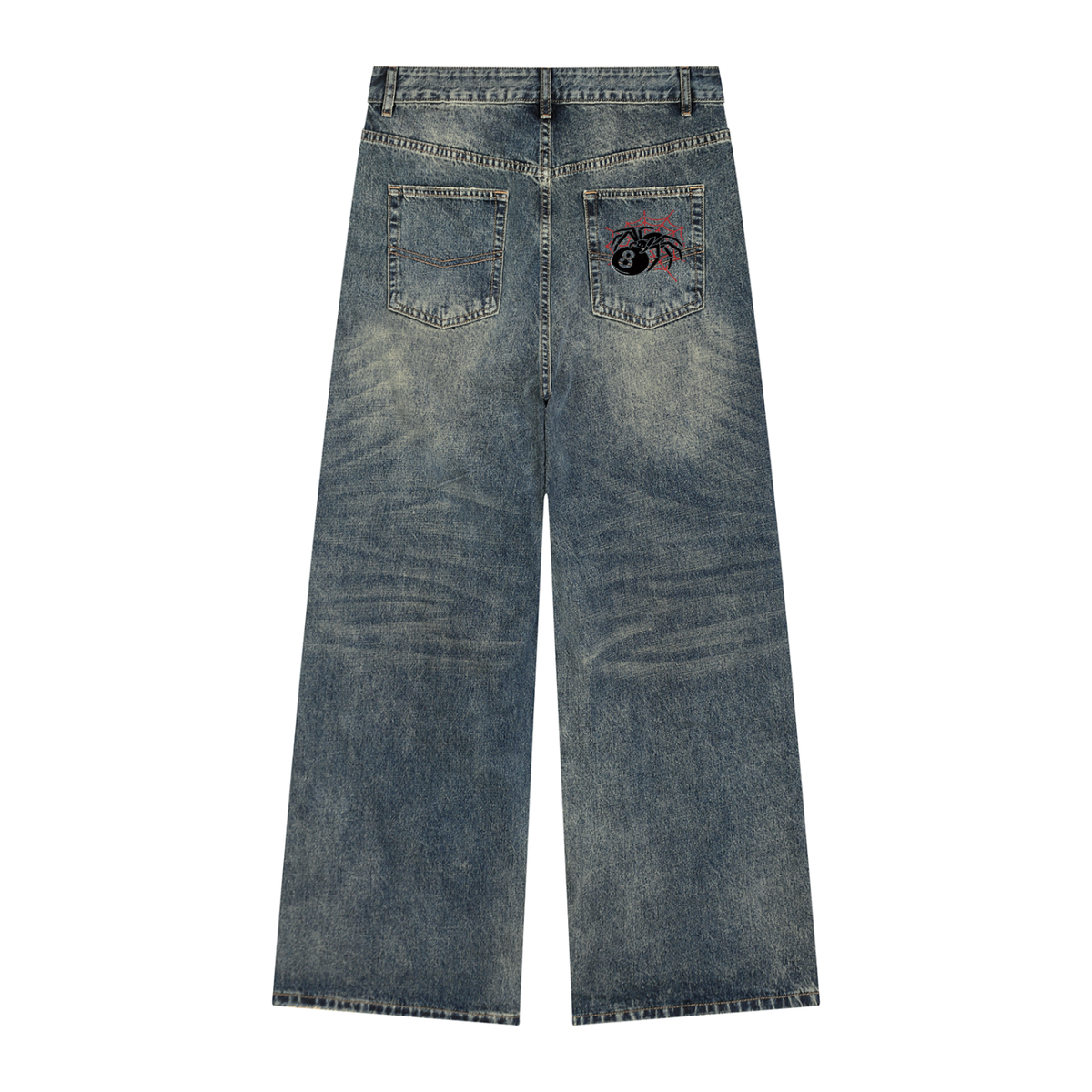 Vintage Wash Denim Jeans