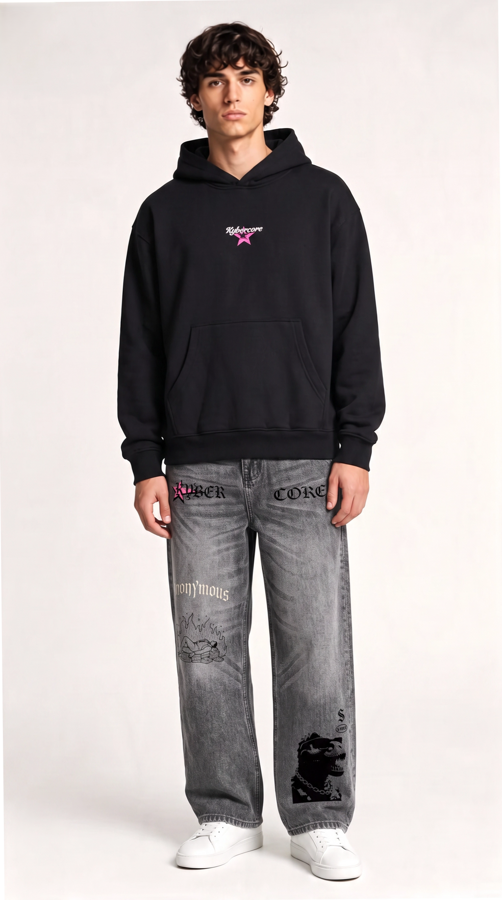 Vintage Wash Denim Jeans