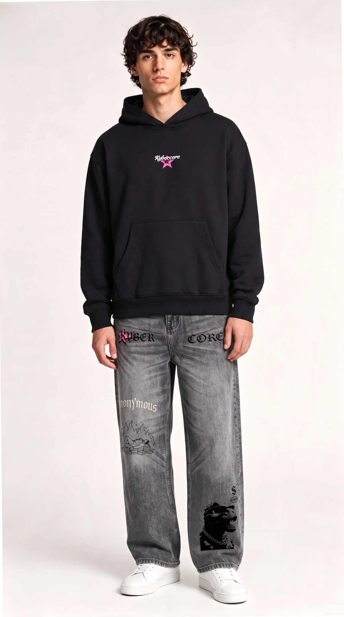 Vintage Wash Denim Jeans