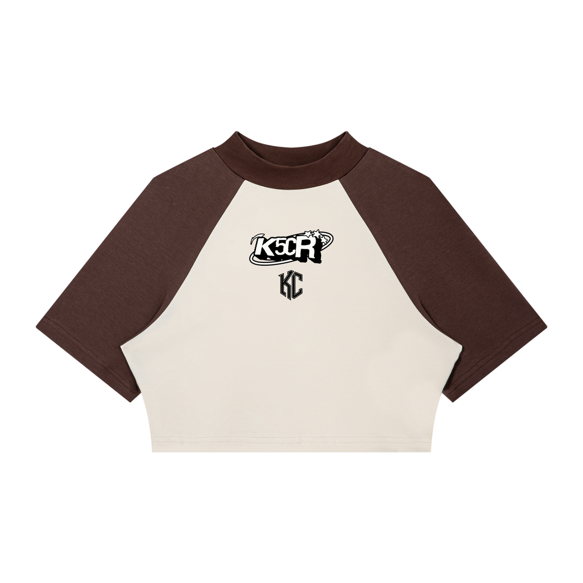 Color Block Crop Tee