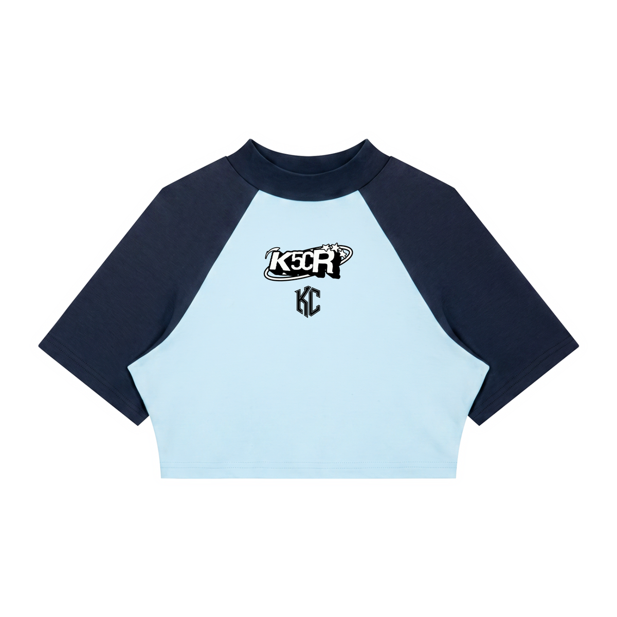 Color Block Crop Tee