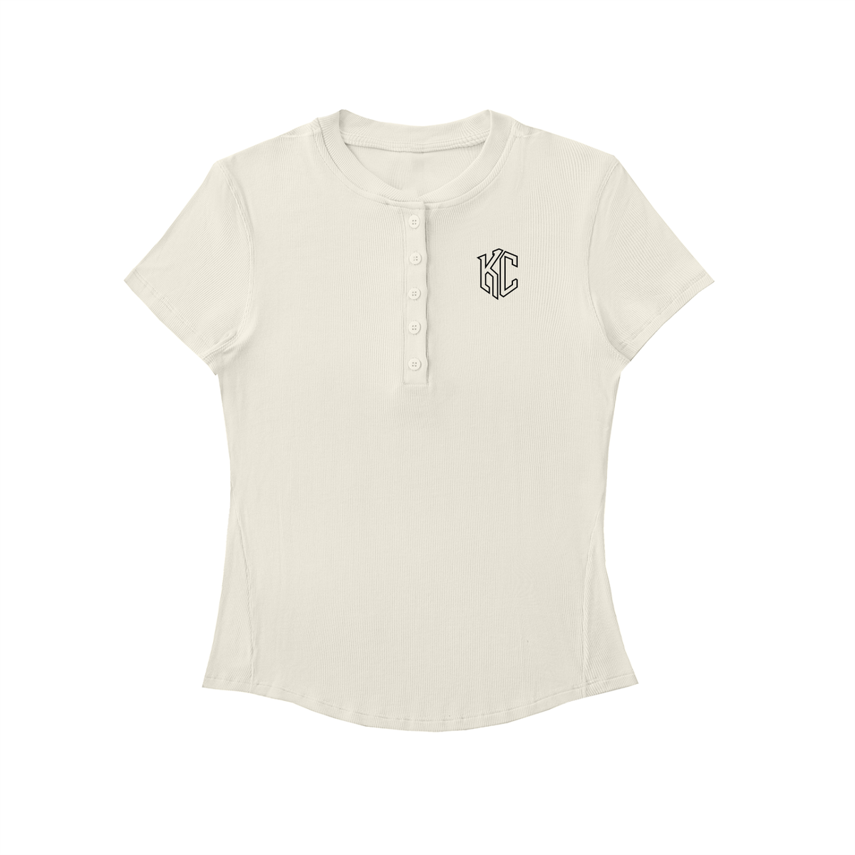Modal Henley Crop Top